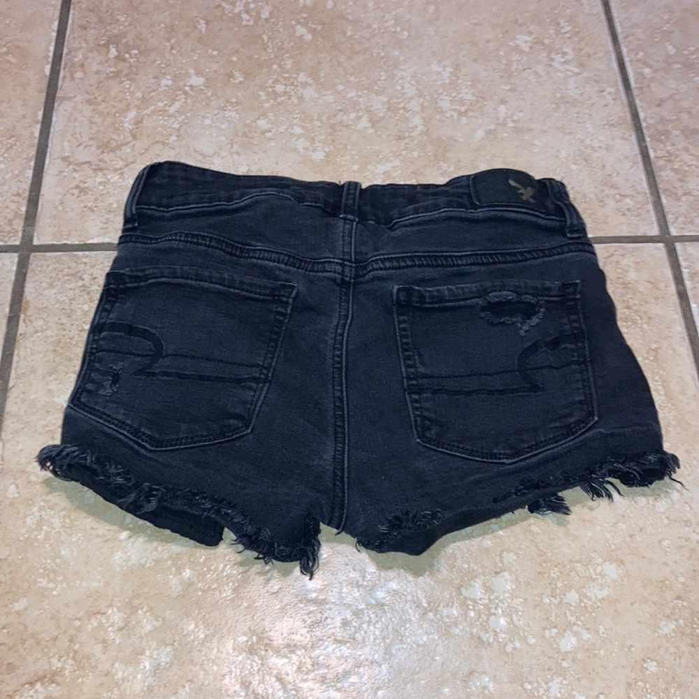American Eagle Hi Rise Shortie Shorts Size 0 - Picture 2 of 3
